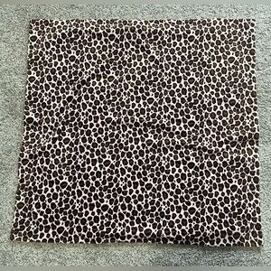 Leopard Print Reversible Baby Blanket - Pink and Brown